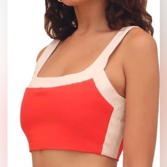 🌼🌼HOST PICK🌼🌼Color Block Linen Blend Crop Top by Avec Les Filles - Picture 3 of 3